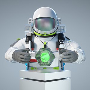 Astronaut Cosmonaut Space suit Apollo moon launch scifi core C4D OC