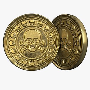 3D Pirate Coin 3D Model