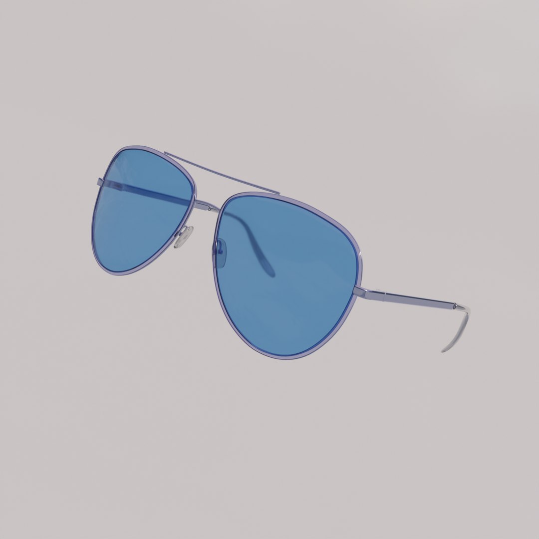 3D Rectangualr Frame Blue Sunglass 3d Model Model - TurboSquid 2018824