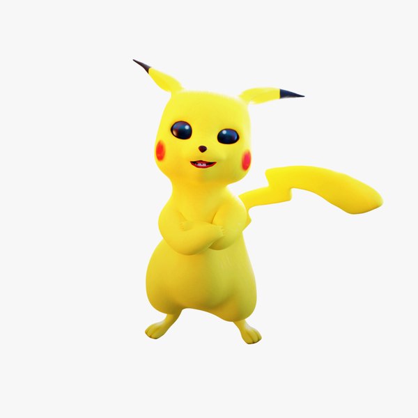 Pikachu - Pokemon rigged 3d-model for Blender Low-poly 3D model 3D model