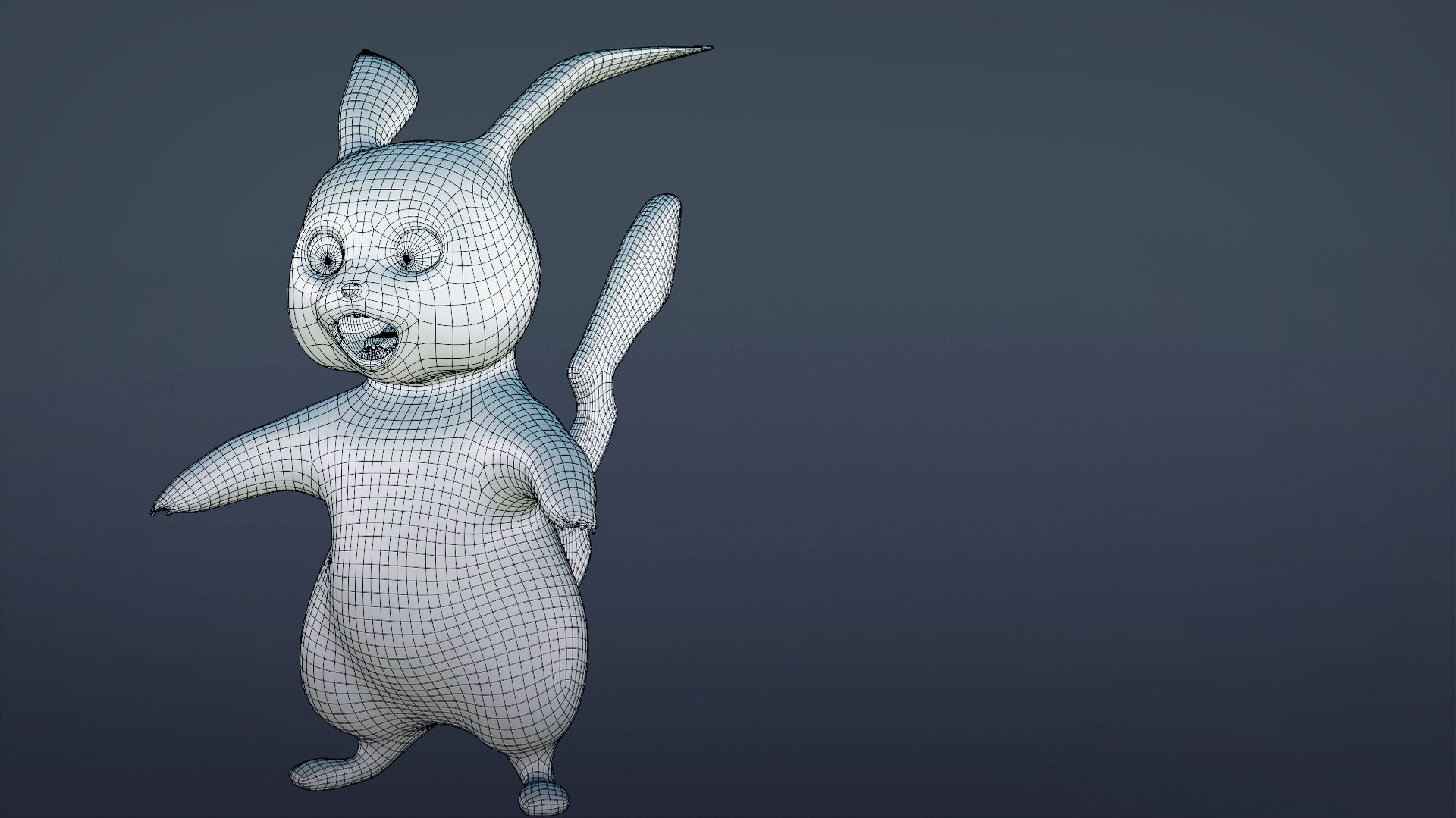 Pikachu - Pokemon Rigged 3d-model For Blender Low-poly 3d Model 3d 