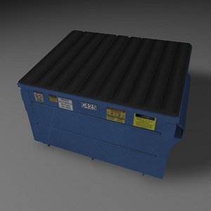 dumpster trashcans container 3d model