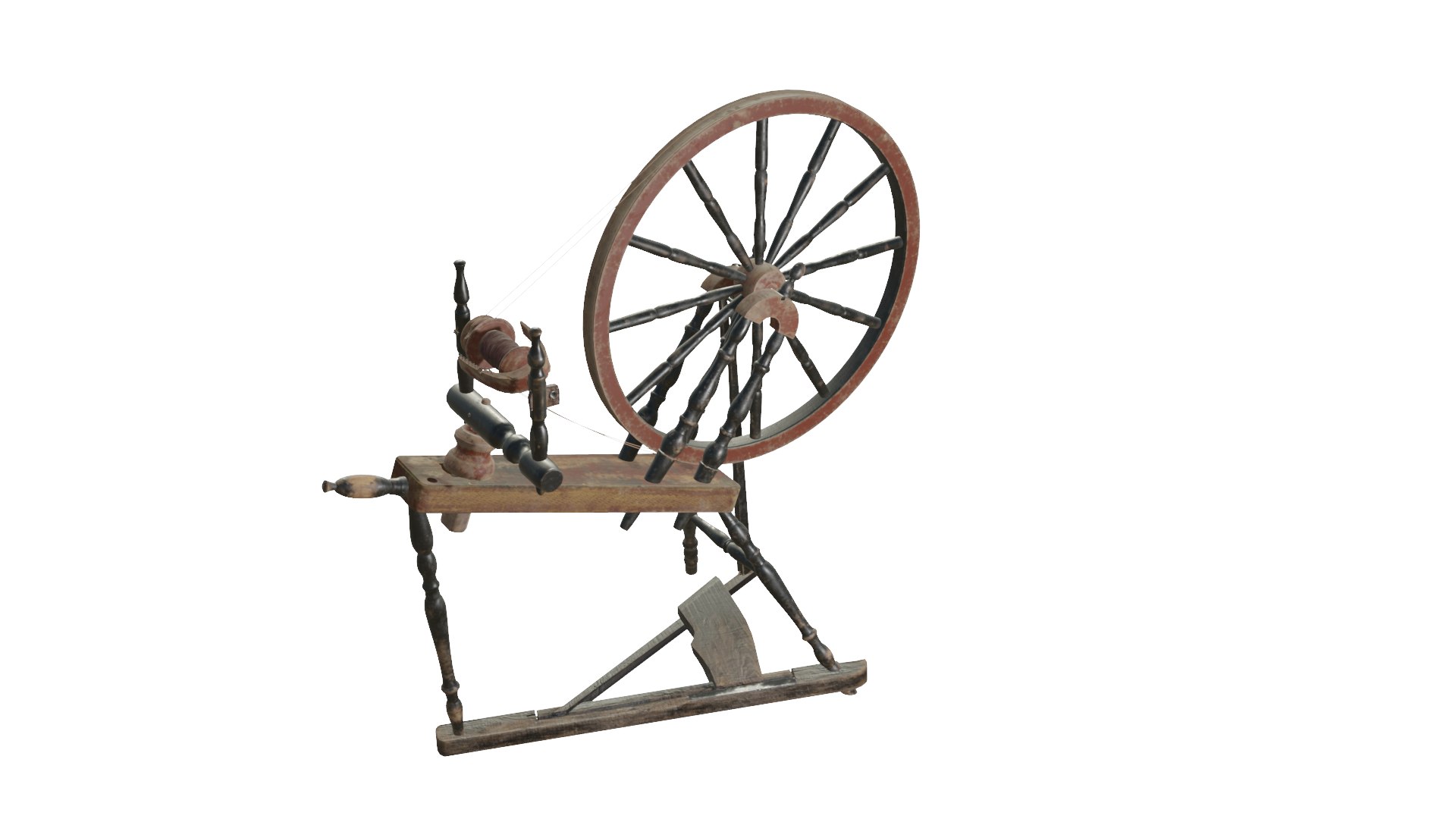 Spinning Wheel 3D Model - TurboSquid 2141958