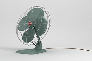 vintage fan 3d model