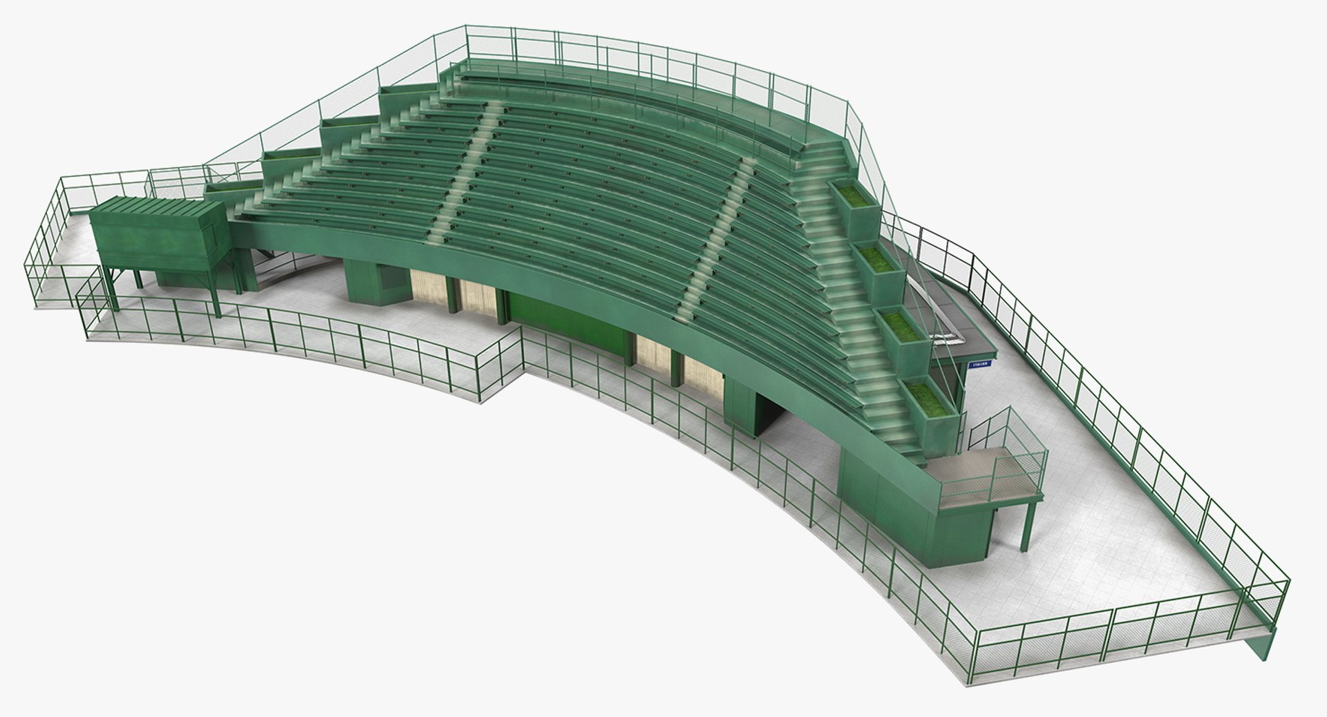 Stadium Seating Tribunes Collection 3D Model - TurboSquid 2198774