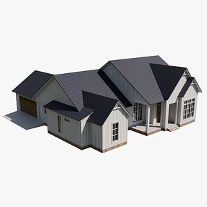 3D model House Farmhouse Style M3