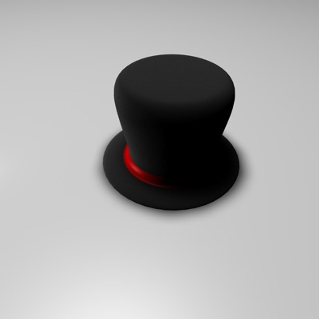 Hat Magic Red 3d Model