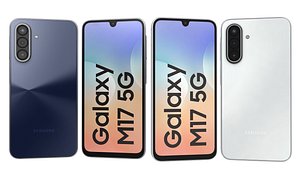 3D Samsung Galaxy M17 5G Black And Silver model