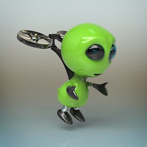 3D alien robot