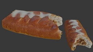 Half Eaten Submarine Sandwich Scan