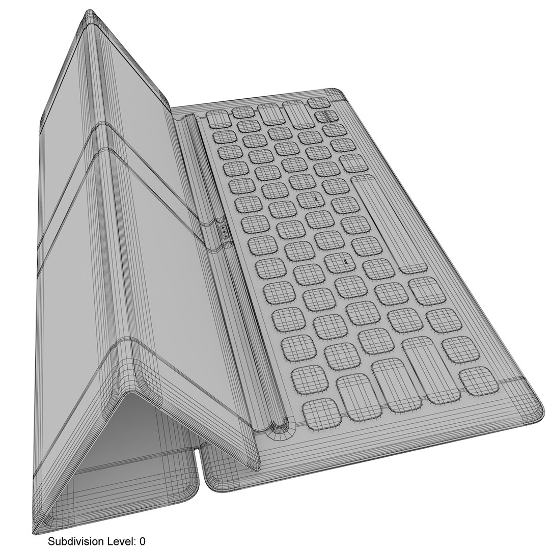 3ds Max Realistic Apple Smart Keyboard