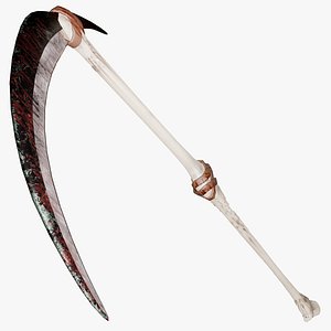 Stylized Scythe Low Poly