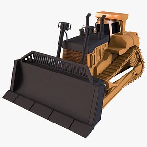 3D model bulldozer