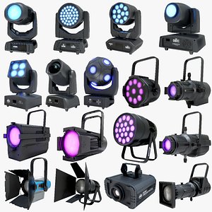 X17 PBR Digital Spot Lights Mega Pack