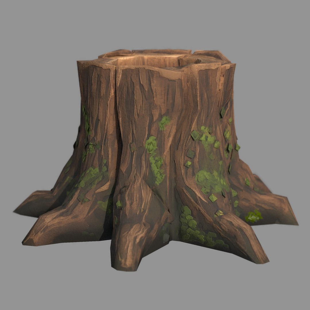 Stylized Tree Stump 3D model https://p.turbosquid.com/ts-thumb/ic/Lq2VYC/VB/_r4_/jpg/1793303356/1920x1080/fit_q87/d8096900bc76bcbe73af3a92e079665f9aab0c1c/_r4_.jpg