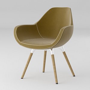 modern fabric office chair 3D model
