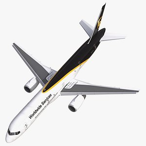 Boeing 757-200F UPS Airlines Rigged 3D Model