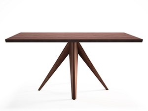 noa 160 rectangular dining table 3D
