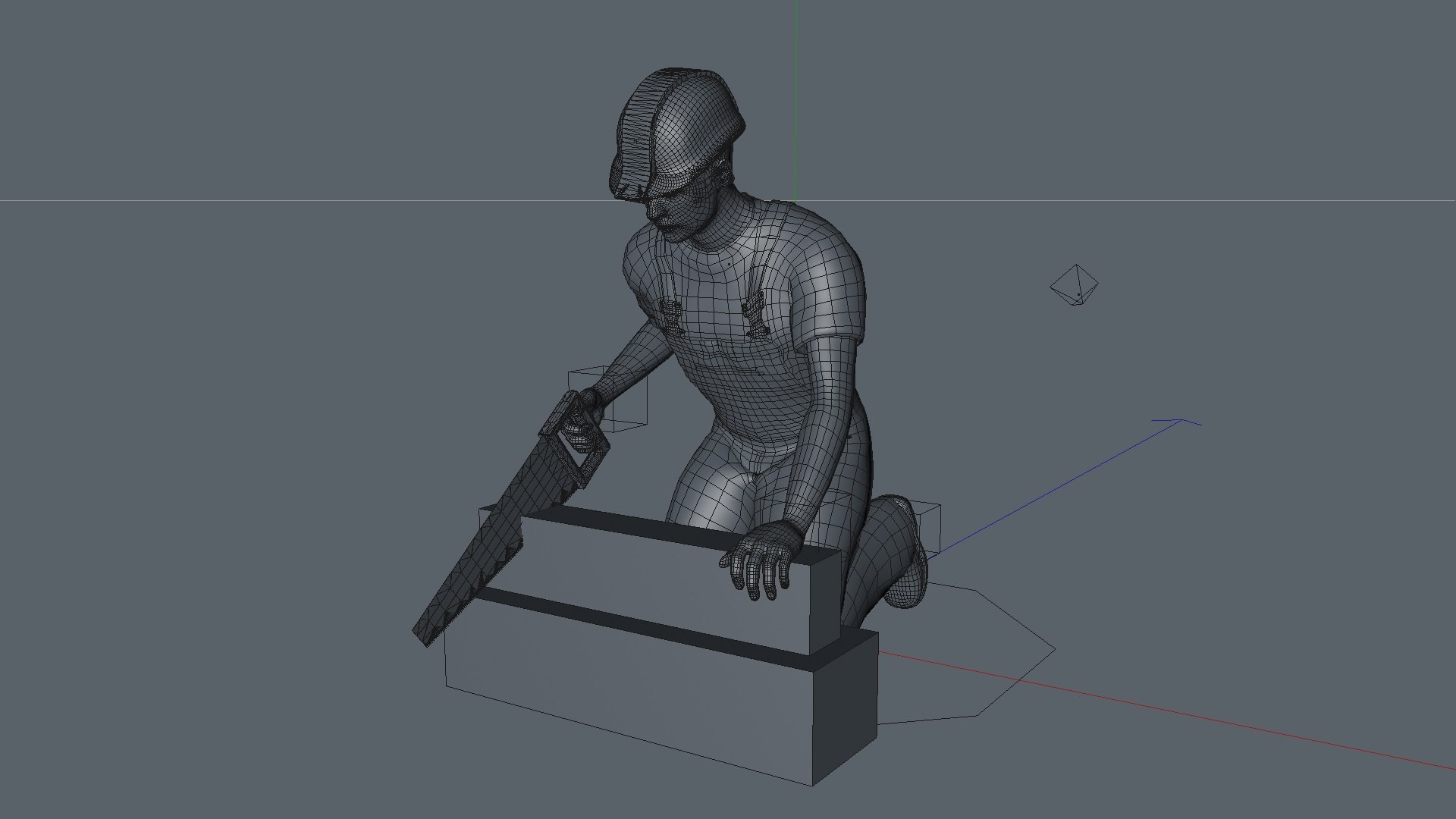 ANIMATED CONSTRUCTION WORKER USING A SAW 3D Model - TurboSquid 1976071