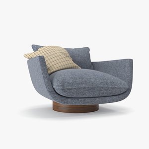 blue armchair model