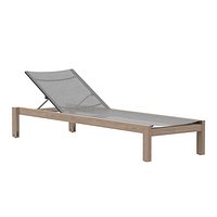 AEGEAN TEAK  MESH STACKING CHAISE