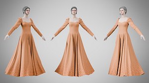 Dress 40 Sedona Sunset 3D model
