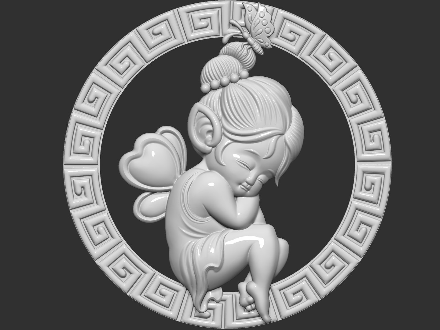 Butterfly Girl 3D Model TurboSquid 2050463