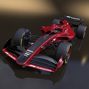 Formula 1 2022 Red Livery 3D model