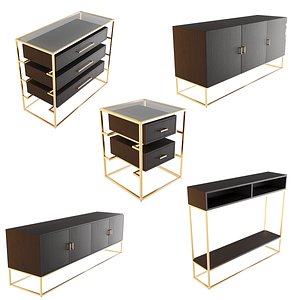 LYLE CABINET SET 3D model