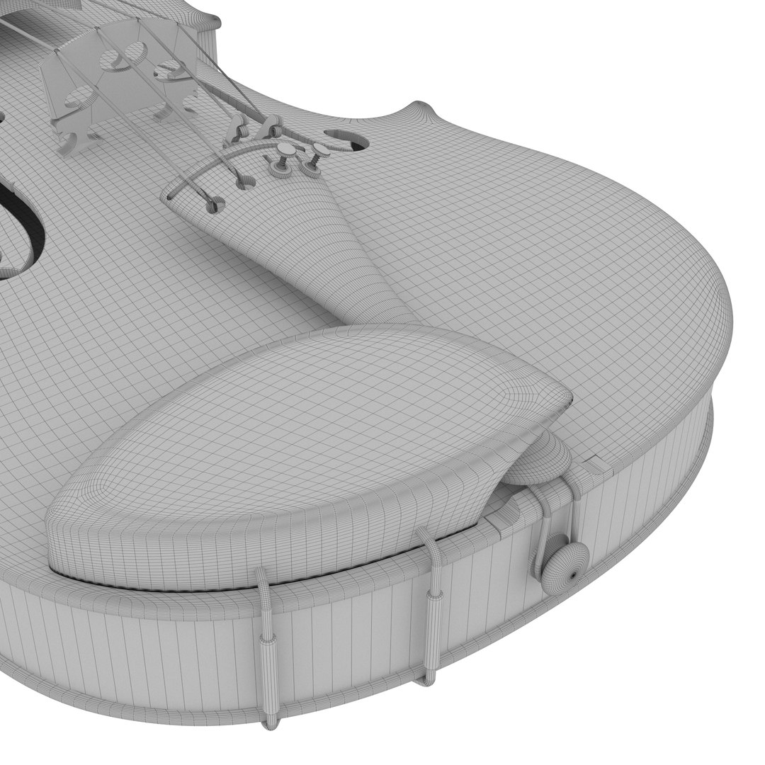 3d Model Of Violin