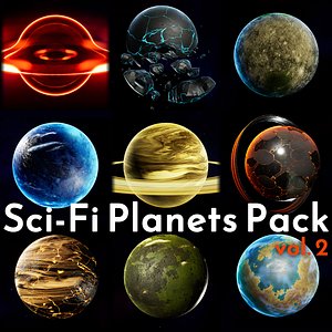 Sci-Fi Planets Pack vol 2