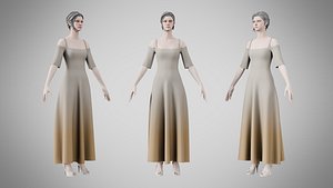 3D model Dress 10 Grullo