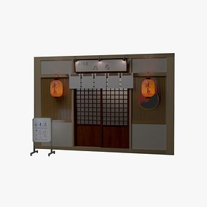 3D Japanese Pub model