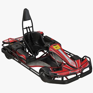 Go Kart Red 3D model