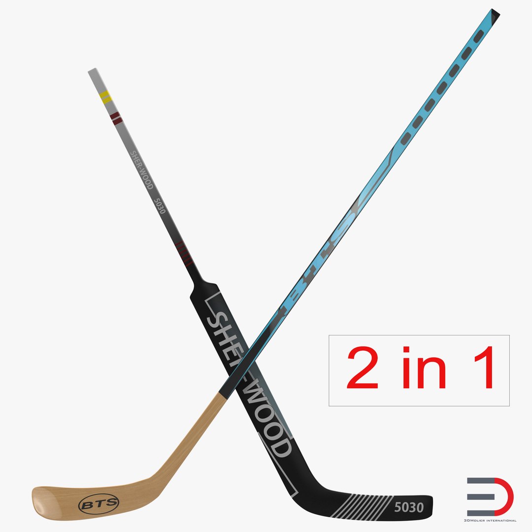 Hockey Sticks Collection 3D model preview