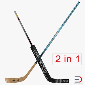 hockey sticks 3d max