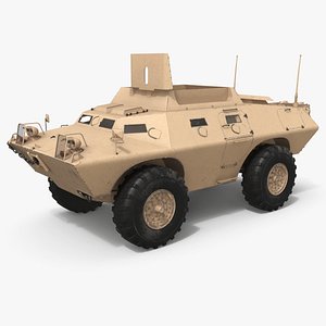 Desert Armored Recon Vehicle 4x4 Tan with Interior