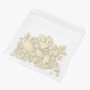 small drug baggie crystal model