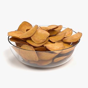 3D potato chips model