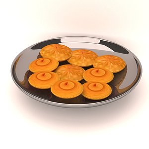 cake pitha food 3D model
