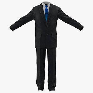 casual mens suit modeled 3ds