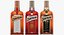 3D cointreau liqueur bottles