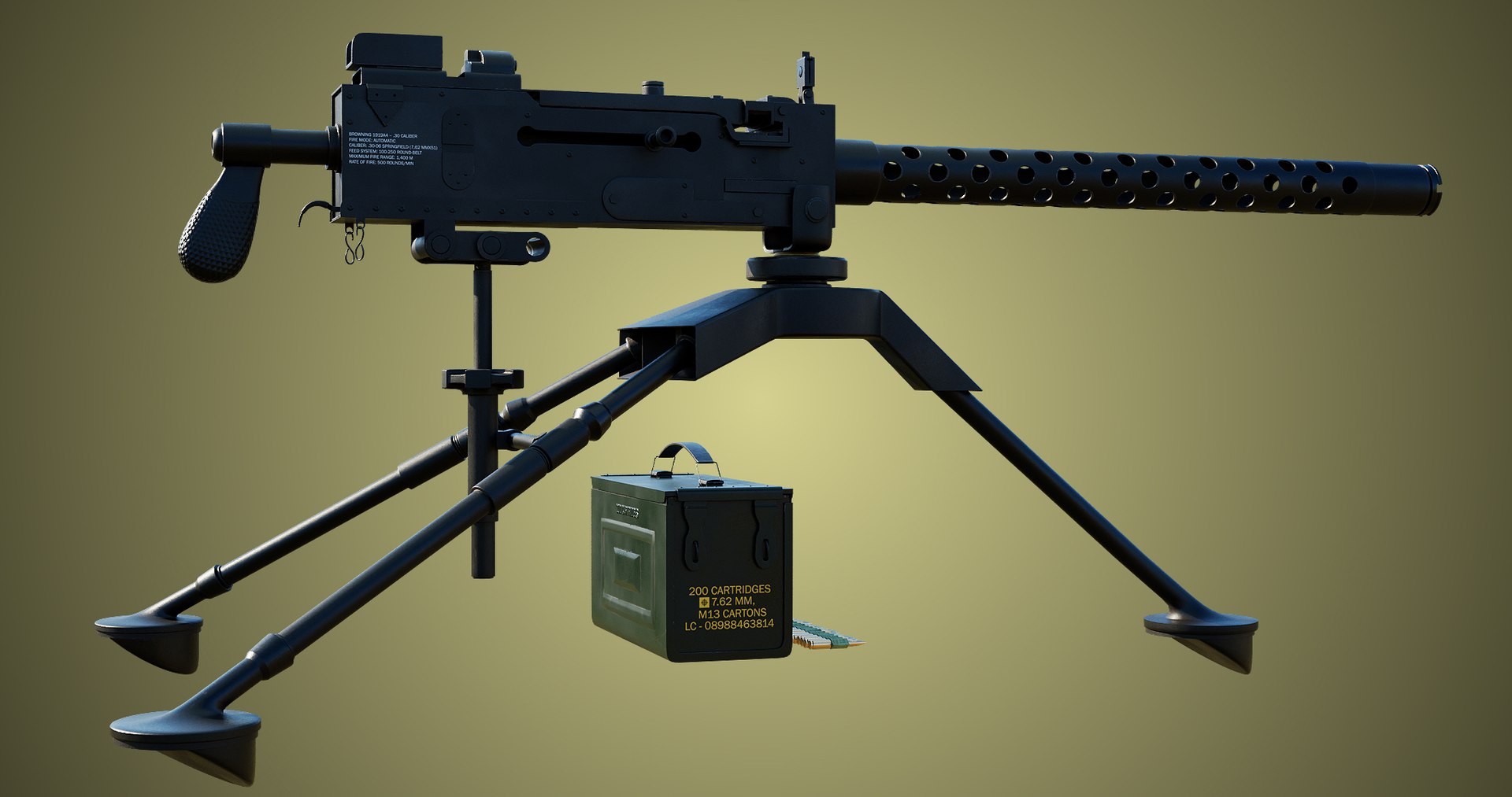 M1919 Browning Gun PBR Unity UE Arnold V-Ray Textures Included 3D model https://p.turbosquid.com/ts-thumb/id/2bKx7z/AU/gun03_0039/jpg/1650689975/1920x1080/fit_q87/0212d8a710ae970ec0741b0214addba5e81a8a6a/gun03_0039.jpg