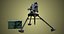 M1919 Browning Gun PBR Unity UE Arnold V-Ray-Texturen enthalten