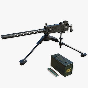 M1919 Browning Gun PBR Unity UE Arnold V-Ray Textures Included