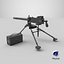 M1919 Browning Gun PBR Unity UE Arnold V-Ray-Texturen enthalten