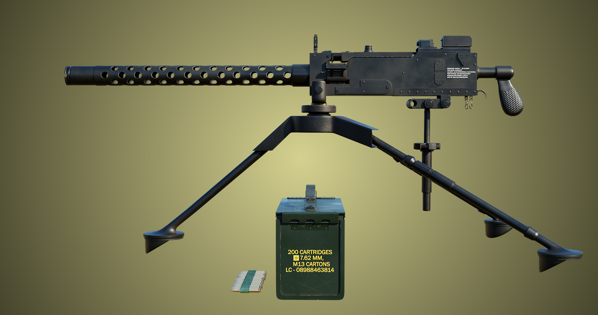 M1919 Browning Gun PBR Unity UE Arnold V-Ray Textures Included 3D model https://p.turbosquid.com/ts-thumb/id/2bKx7z/mf/gun03/jpg/1650689637/1920x1080/turn_fit_q99/7b8cde8ac185eefec9d0b8872e06ebb729ee590d/gun03-1.jpg