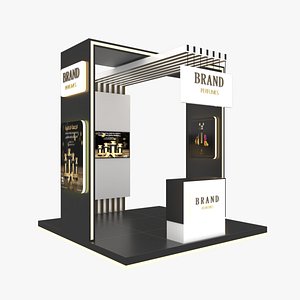 3D exhibition booth model