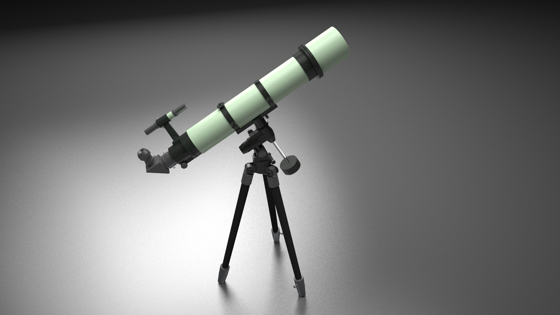 3D Telescope Copper Copper Telescope Space Science Equipment ...