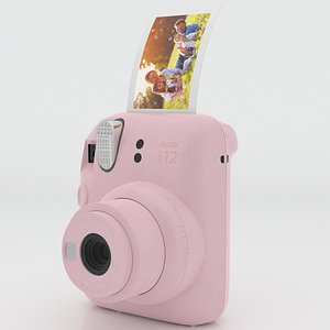 Fujifilm INSTAX Mini 12 Camera Blossom Pink 3D model